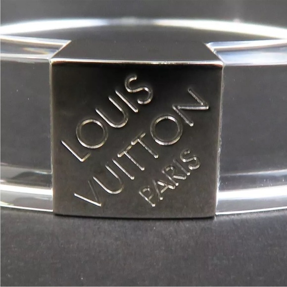 LOUIS VUITTON Nightclubber Transparent Lucite Clear Bangle Bracelet - Picture 3 of 12